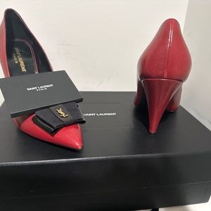 YSL Red Logo Pumps